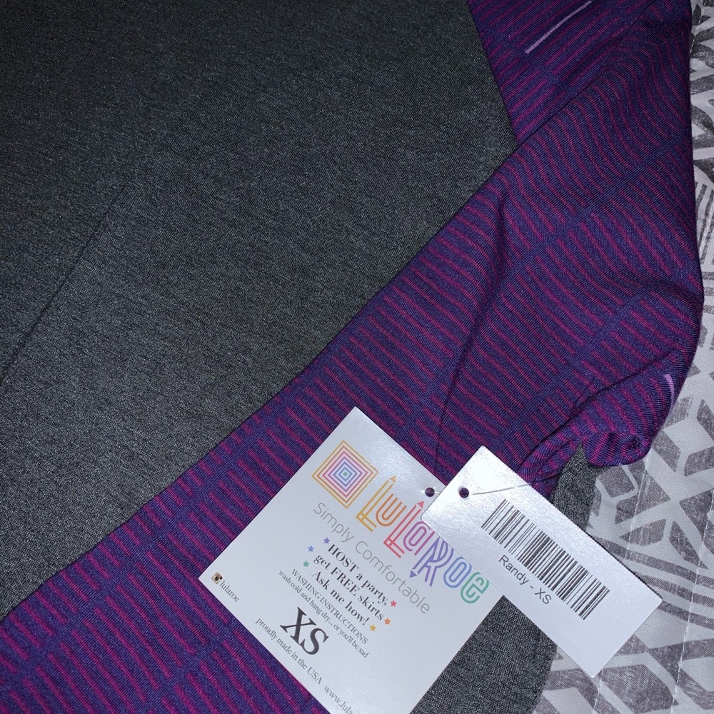 LuLaRoe Randy XS.  3/4 length sleeve